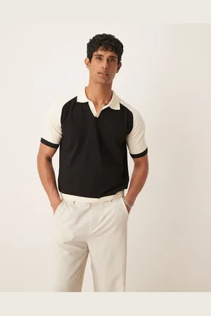 ASOS Polo y blanco holgado de punto premium de