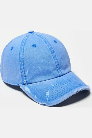 Hollister Gorra con diseño desgastado y manchas efecto salpicadura de pintura de