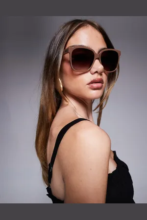 Quay Australia Gafas de sol café cuadradas extragrandes Wide Awake de Quay