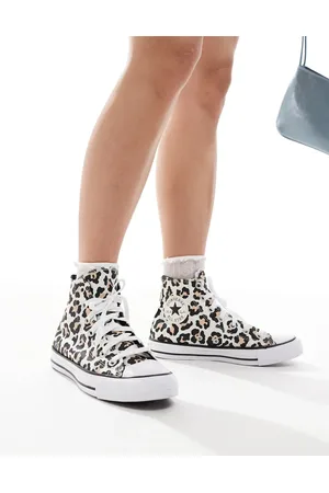 Converse Zapatillas hi-top con estampado de leopardo Chuck Taylor All Star de