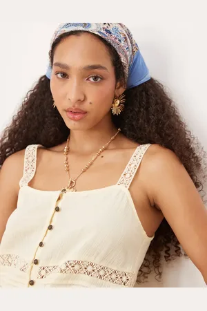 River Island Top de tirantes de tejido efecto rugoso de (parte de un conjunto)