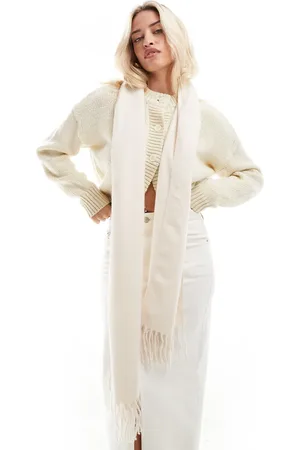 ASOS Bufanda color con borlas de -Verde
