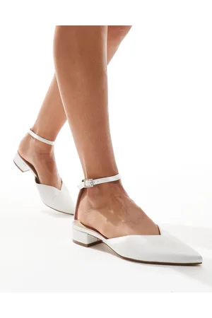 Be Mine Zapatos de novia blanco marfil planos Catherine de