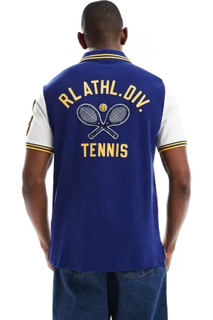 Ralph Lauren Polo de corte clásico extragrande con estampado en la espalda e insignia de ala y P de piqué de -Azul marino