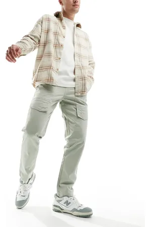 Another Influence Pantalones cargo verde menta con bolsillos delanteros de -Gris