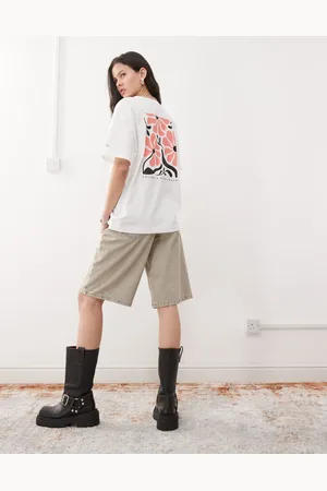 Columbia Camiseta blanca extragrande con estampado gráfico Rolling Bend de