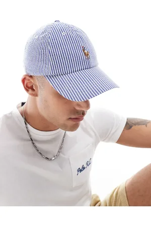 Ralph Lauren Gorra de béisbol a rayas con logo multicolor de sirsaca de