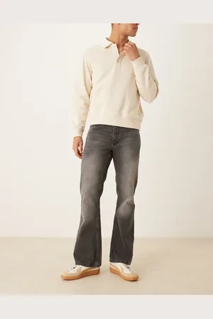 ASOS Vaqueros de campana de estilo vintage con lavado negro y acabado tintado de