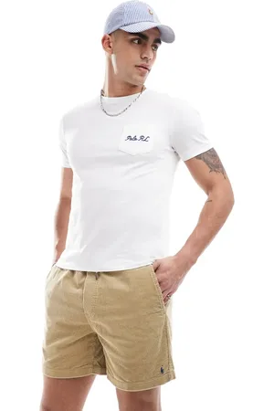 Ralph Lauren Pantalones cortos con logo de pana Prepsters de -Neutro