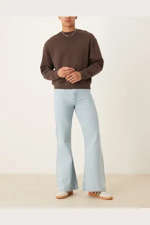 ASOS Vaqueros descolorido de corte acampanado ancho de