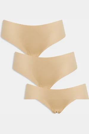 Pieces® Pack de 3 braguitas beis de -Neutro