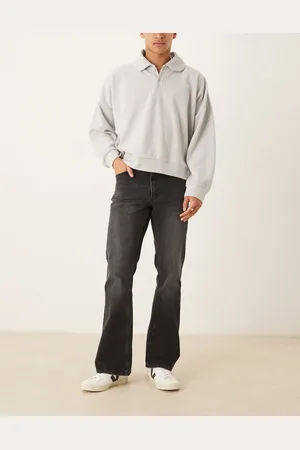 ASOS Vaqueros de campana negro lavado estilo vintage de