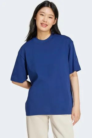 adidas Camiseta de corte boyfriend con logo Essentials Contemporary de