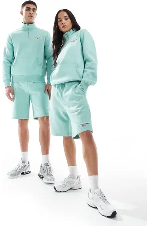 Ralph Lauren Pantalones cortos unisex con logo pequeño de tejido de sudadera de la colección cápsula de (parte de un conjunto)
