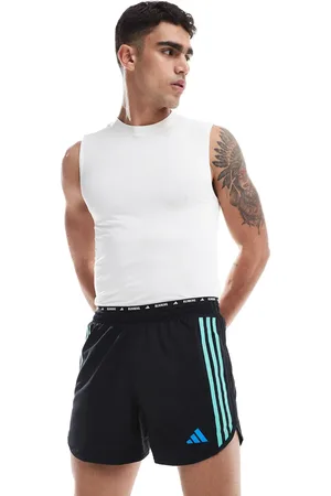 adidas Pantalones cortos negros y azules Follow The Line de adidas Running