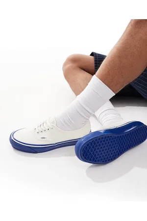 Vans Zapatillas de deporte blancas y azules Premium 44 de Authentic-Blanco