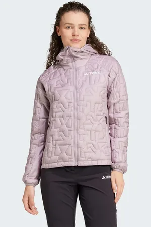 adidas Chaqueta color malva pálido de corte suelto con capucha Terrex Xperior Primaloft de -Morado