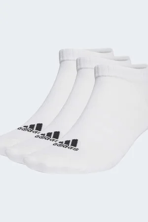 adidas Pack de 3 pares de calcetines bajos blancos y negros Thin and light Sportswear de