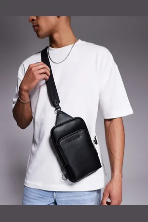 Armani Exchange Bolso de mano con correa bandolera y logo de