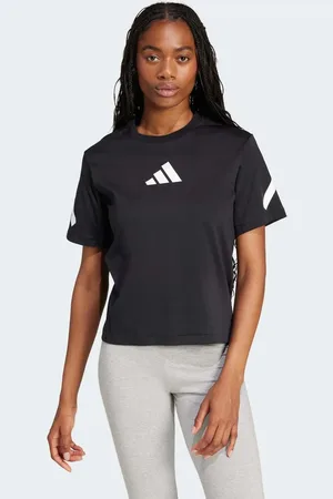 adidas Camiseta negra y blanca adidas Z.N.E. de -Negro