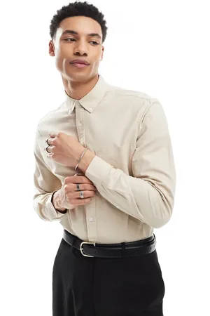 ASOS Camisa Oxford color de corte estándar de -Neutro