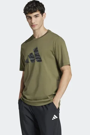 adidas Camiseta verde oliva con estampado gráfico de camuflaje Codes de