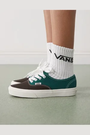 Vans Zapatillas de deporte grises y verdes con cordones extragrandes Duo Color de Authentic