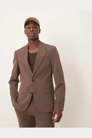 ASOS Chaqueta de traje entallada de tejido elástico en cuatro direcciones de