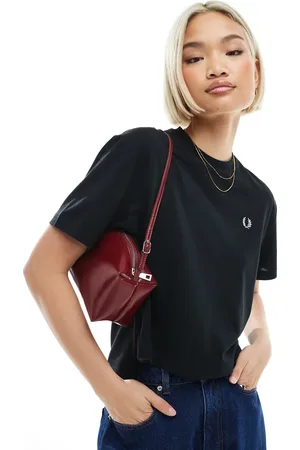 Fred Perry Camiseta negra de piqué de