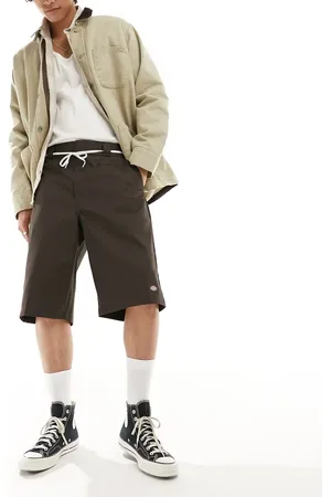 Dickies Pantalones cortos de 13" marrones de sastre de -Marrón