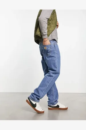 Carhartt Vaqueros azules de corte recto holgado con acabado lavado Nolan de