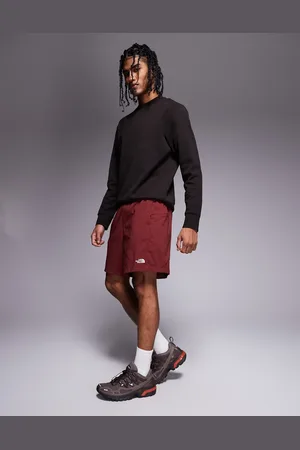 The North Face Pantalones cortos con cinturón y logo Class V Pathfinder de -Rojo