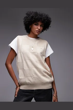 Carhartt Chaleco a cuadros de punto de -Gris