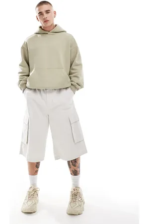 Cotton On Pantalones cortos cargo color muy holgados de Cotton On-Blanco