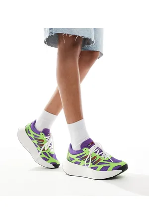 adidas Zapatillas de deporte moradas y verde solar Adizero Aruku de -Morado