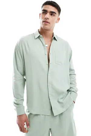 New Look Camisa vaporosa de manga larga de mezcla de lino de (parte de un conjunto)