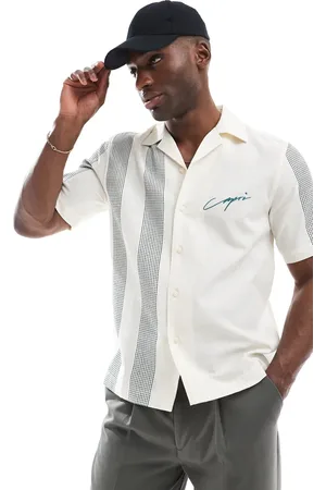 Only & Sons Camisa blanca con detalle bordado de -Blanco