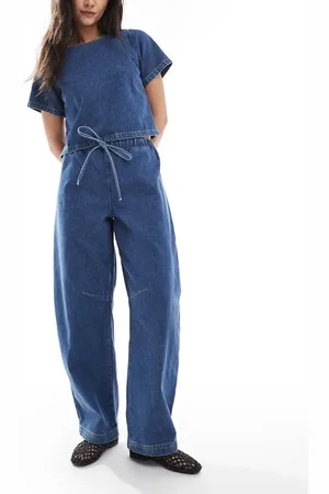 ASOS Vaqueros de pernera barrel ligeros de -Azul