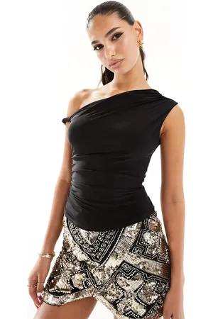 Kaiia Top ceñido con escote Bardot exclusivo de