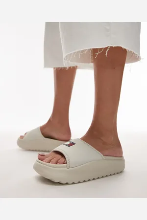 Tommy Hilfiger Sandalias blanco hueso Comfy Pool de
