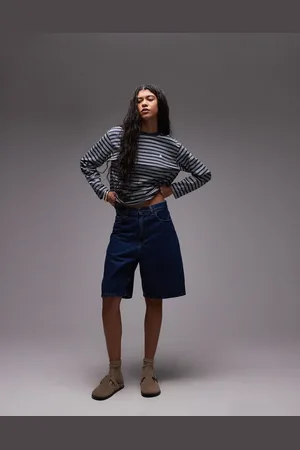 Carhartt Pantalones cortos vaqueros de corte suelto con lavado oscuro Brandon de