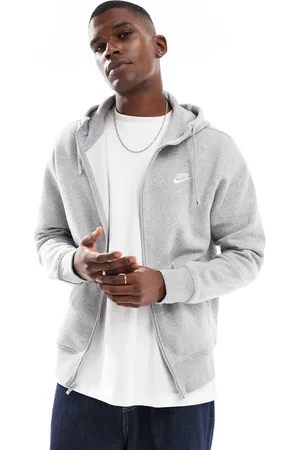 Nike Sudadera con capucha y cremallera de felpa de Club