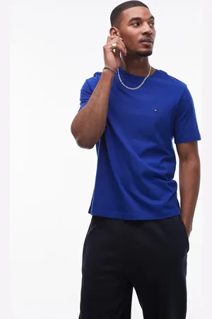 Tommy Hilfiger Camiseta azul luminoso básica de