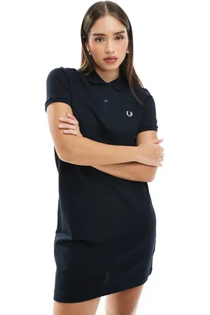 Fred Perry Vestido azul marino estilo polo de
