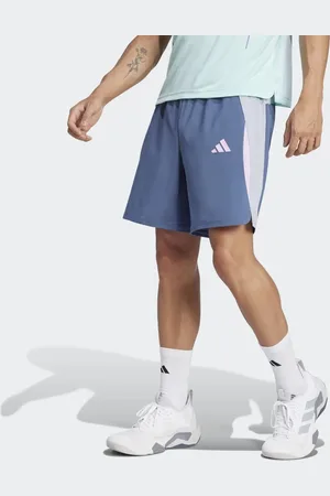 adidas Pantalones cortos azul tinta descolorido con diseño color block Tech Apparel de