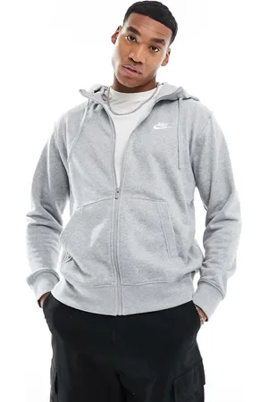 Nike Sudadera jaspeado con capucha y cremallera de Club