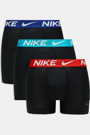 Nike Pack de 3 calzoncillos bóxer negros básicos con cinturillas en contraste de microfibra Dri-FIT de