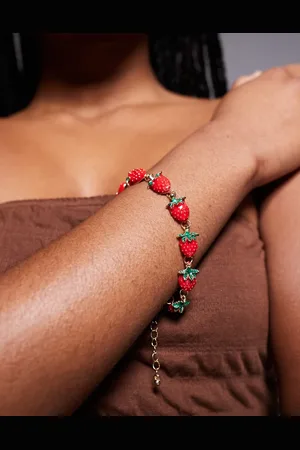 Kaiia Pulsera roja con fresas exclusiva de -Rojo