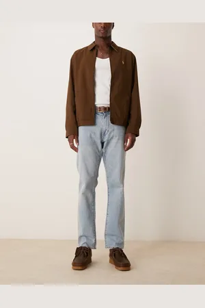 Abercrombie & Fitch Vaqueros de corte recto y estilo años 90 con vintage efecto desgastado de -Azul
