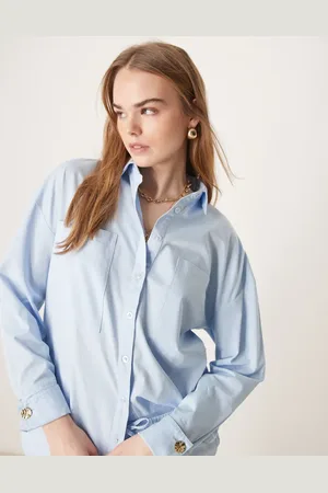 Pretty Lavish Camisa de popelina de algodón de (parte de un conjunto)